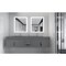 Castello Usa Nile 84-inch Gray Vanity Set with Gray Top and Chrome Handles CB-MC-84G-CHR-2053-GR - alternate 8